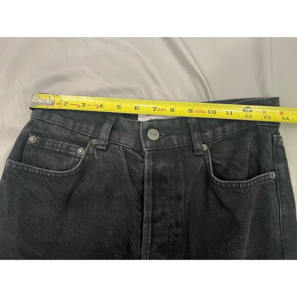 Reformation Black High-Rise Straight Leg Jeans - Size 26 (Runs Small) EUC - Picture 7 of 8